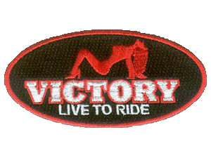 Victory Motorcycle erotica oval logo patch 4 inch